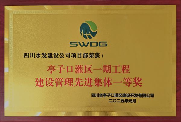 新歲奮楫，篤行不怠 公司榮獲亭子口項(xiàng)目業(yè)主表彰